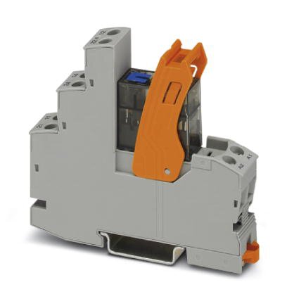 Phoenix Contact Interface Relay and Base; RIF-1-RSC-LDP-24DC/2X21MS; Universal; 8A; DPDT; 24VDC; DIN Rail Mount; Screw Connection